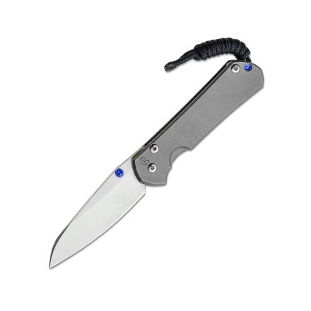 Chris Reeve Small Sebenza 31 Plain Glass Blasted Titanium Handle w/StoneWashed Insingo Blade