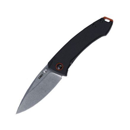 CRKT Tuna Compact Folder Black G10/Stainless Handle w/StoneWash Blade Finish