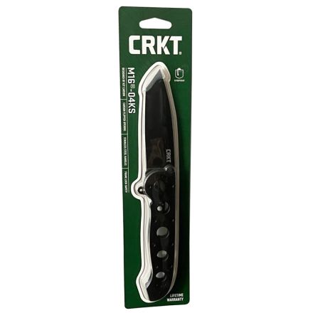 CRKT M16-04KS Tanto Black Stainless Steel w/Black Oxide Blade Finish - Blister