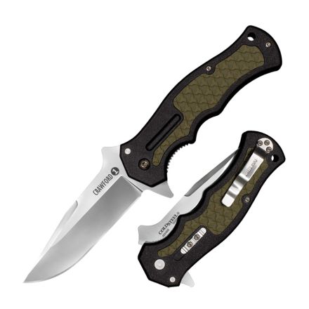 Cold Steel Crawford Model 1  OD Green-Black w/Satin Finish Blade