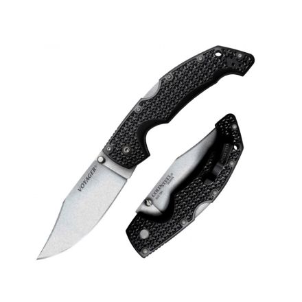 Cold Steel Voyager Large Clip Point Plain Edge w/StoneWash Finish