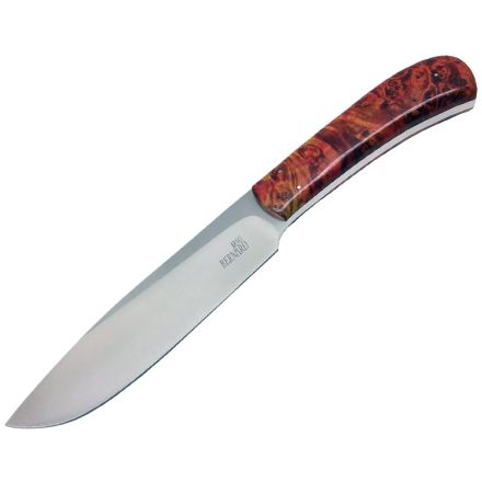 Arno Bernard Large Utility Hunter w/Maple Burl Handle