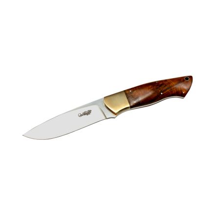 Johan Ellis Drop Point Hunter White Karee Wood Handle w/Left Hand Sheath