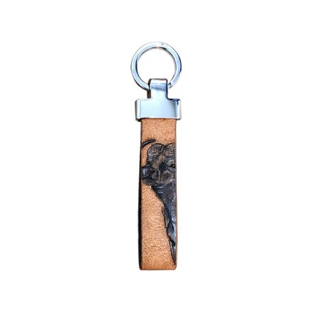 Premium Hand Embossed Leather Key Holder - Buffalo