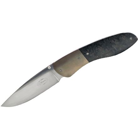 Christo Oosthuizen Gentleman's Folder Dark Matter Carbon Fibre Handle w/Ti Bolster