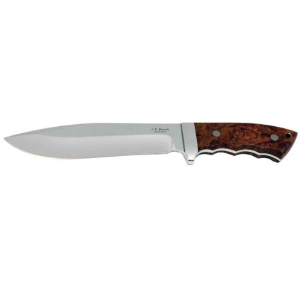 Cedric Pannell Camp/Survival Knife w/Maple Burl Wood Handle