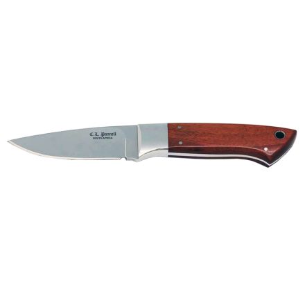 Cedric Pannell Drop Point Hunter w/Red Ivory Wood Handle