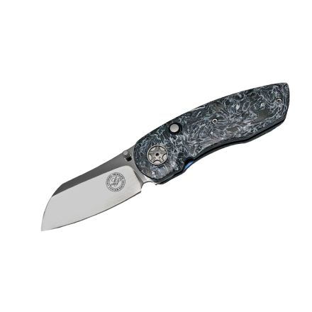 Lourens Prinsloo LL Folder Button Release Lock w/Dark Matter Light FatCarbon Handle