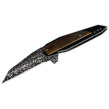 Corrie Schoeman Damascus Panerai Snout Flipper Banksia Pod Stabilized w/Black G-10