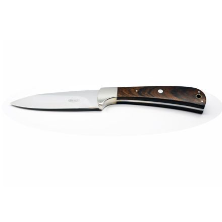 Des Waldeck Drop Point Tamboti Wood w/Stainless Steel Bolster