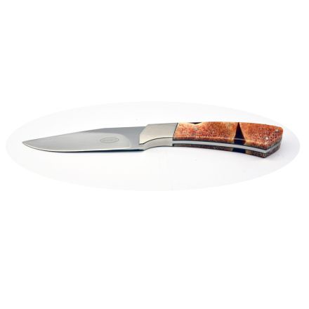 Des Waldeck Small Utility Giraffe Bone w/Stainless Steel Bolster