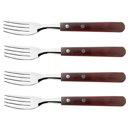 Di Solle SolleWood Jumbo Steak Fork Set 4 Piece - Blister Pack