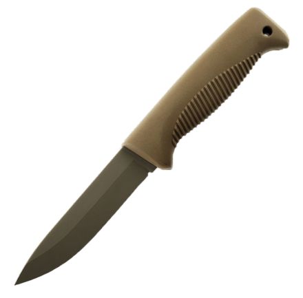 Peltonen M07 Ranger Puukko Coyote Handle w/Cerakote FDE Coated Blade & Composite Sheath

