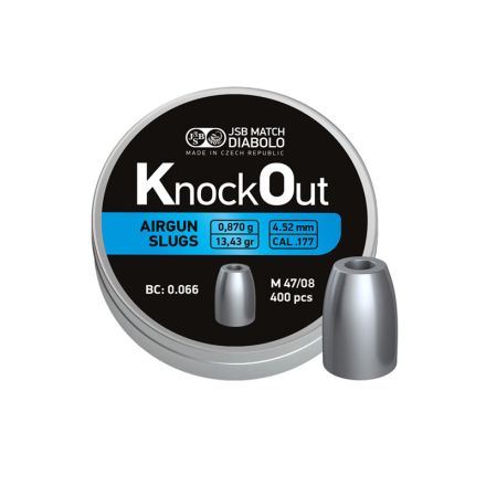 JSB Diabolo Knock Out Slug Heavy .177/4.52mm - 400 Pieces