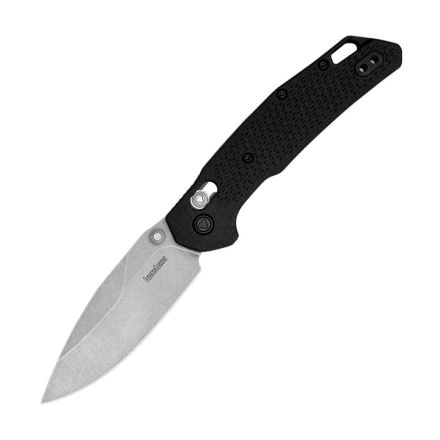 Kershaw Heist Duralock Black GFN w/StoneWash Finish