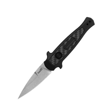 Kershaw Launch 12 Mini Stiletto Automatic w/StoneWash Blade Finish