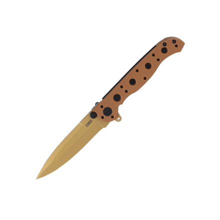 CRKT M16-01DZ Spear Point Zytel w/D2 Tan Titanium Nitride Blade Coating