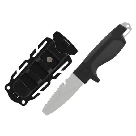 Tanu Dive and Rescue Knife w/Blunt Tip Grey/Black