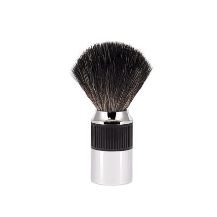 Muhle NEO Shaving Brush Black Fibre w/Black & Chrome Handle