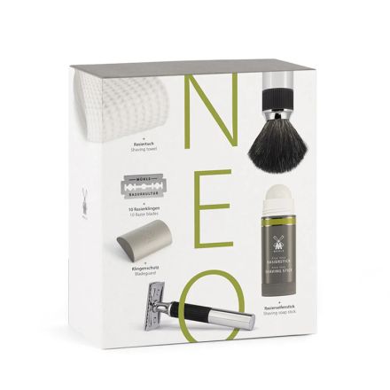 Muhle NEO Shaving Gift Set 6 Piece - Black