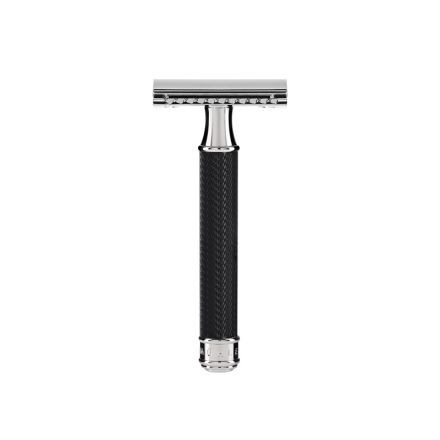 Muhle Safety Razor Closed Comb Black & Chrome                    