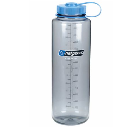 Nalgene Wide Mouth Silo Grey w/Blue Loop-Top 1.5L