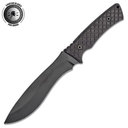 Spartan Machai Black Micarta Handle w/Black Epoxy Powder Blade Coating & Retention Sheath