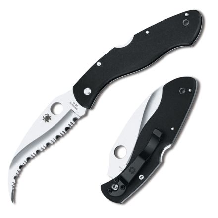 Spyderco Civilian Black G-10 w/Karambit Satin Finish Blade