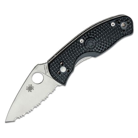 Spyderco Persistence Lightweight Black FRN Handle w/Satin Finish Serrated Blade