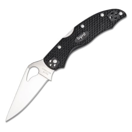 Spyderco Byrd Harrier 2 Black FRN Handle w/Satin Flat-Ground Blade