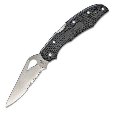 Spyderco Byrd Cara Cara 2 Black FRN Handle w/Satin ComboEdge Blade