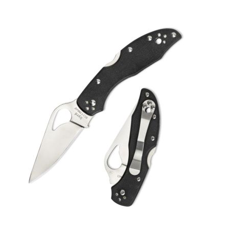 Spyderco Byrd Meadowlark 2 Black G-10 w/Satin Finish Blade