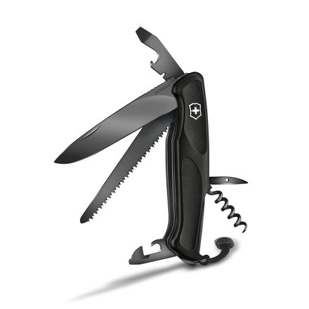 Victorinox Ranger 55 Onyx Black w/Black Liner Lock Blade 130mm