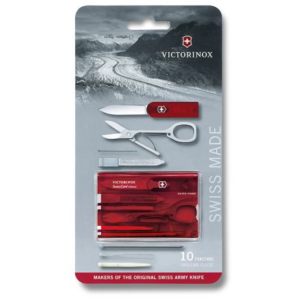 Victorinox Swisscard Transparent Red 82mm - Blister