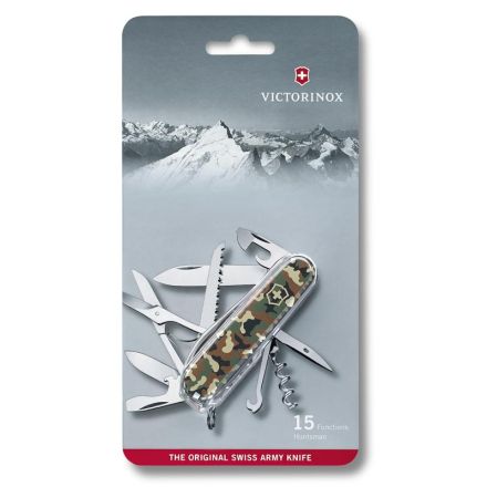 Victorinox Huntsman Black/Green Camouflage 91mm - Blister