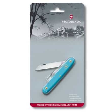 Victorinox Floral Blue Knife 100mm - Blister