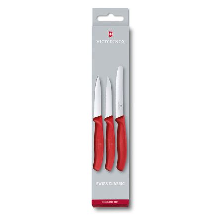 Victorinox Swiss Classic 3 Piece Paring Set - Red