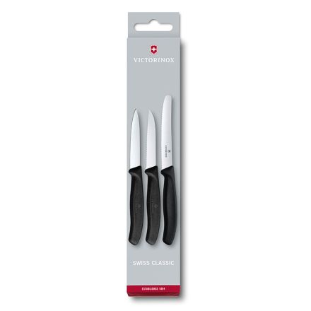 Victorinox Swiss Classic 3 Piece Paring Set - Black