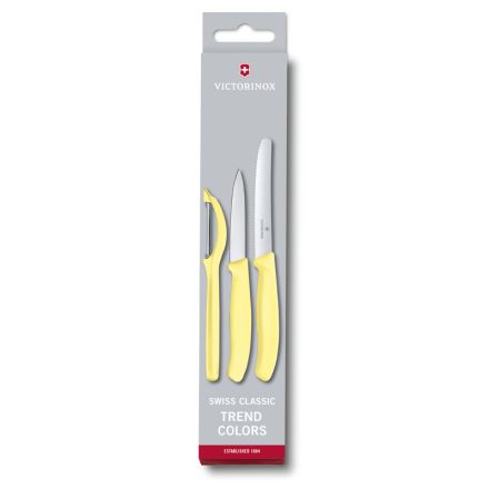 Victorinox Swiss Classic Trend Colours Paring Knife Set w/Universal Peeler 3 Piece