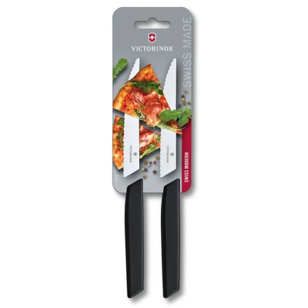 Victorinox Swiss Modern Steak Knife 12 cm Black 2 Piece - Blister