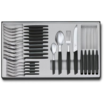 Victorinox Swiss Modern Table Set, 24 Piece w/Table Knives - Giftbox